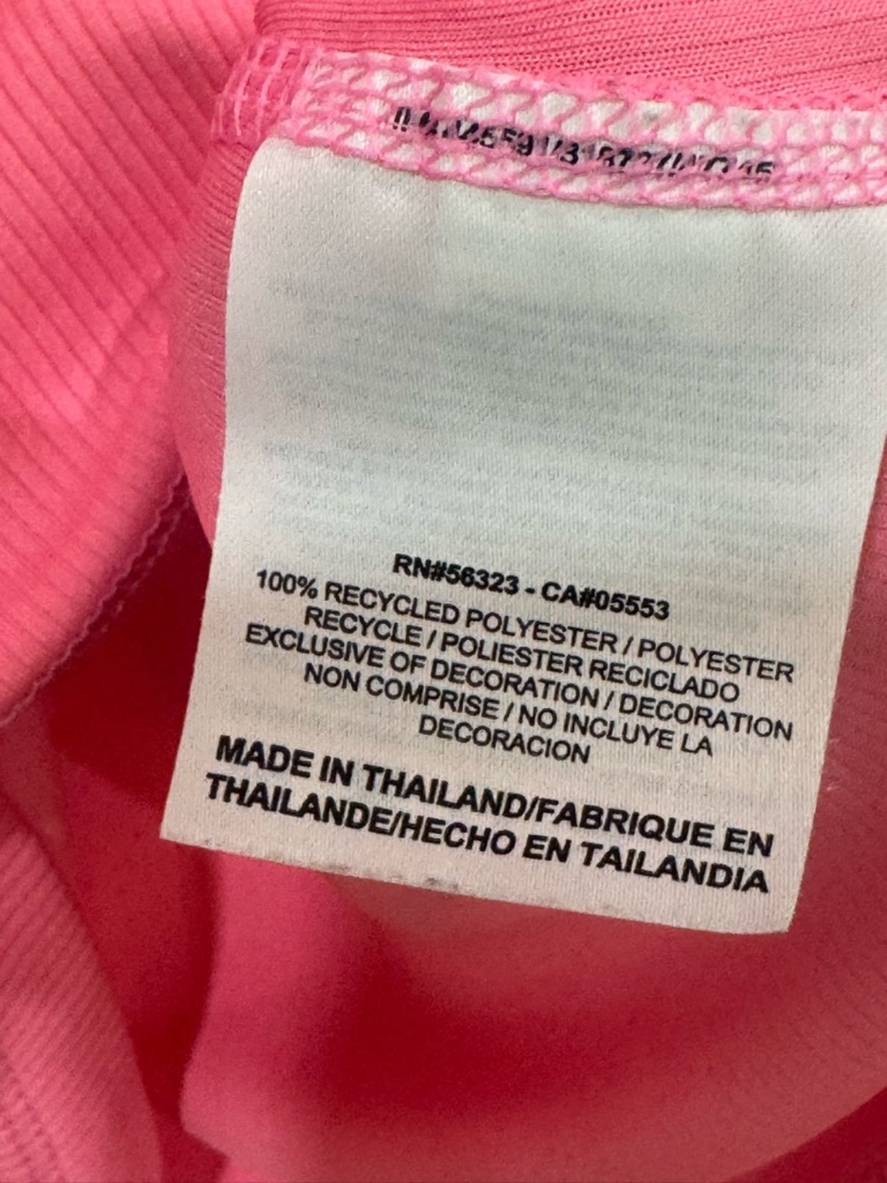 Nike Hot Pink Ribbed Tank Top - Picture 4 of 4